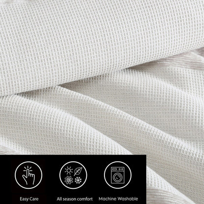 Parure de couette Vera Wang en chenille gaufrée beige à rayures