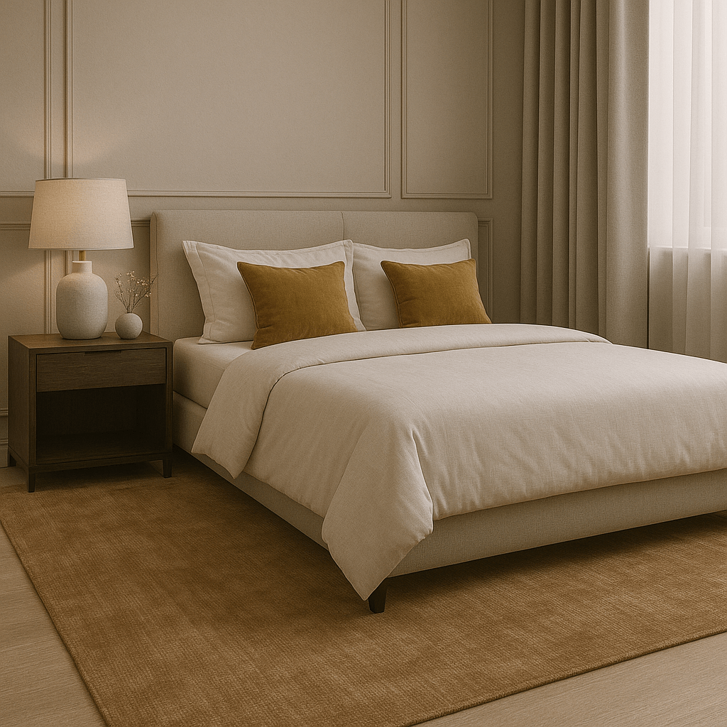 Tapis en bouleau | Laine de luxe tissée à la main