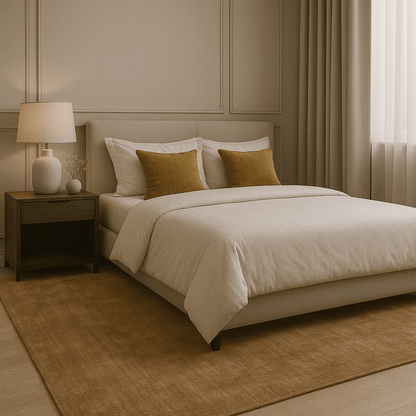 Tapis en bouleau | Laine de luxe tissée à la main