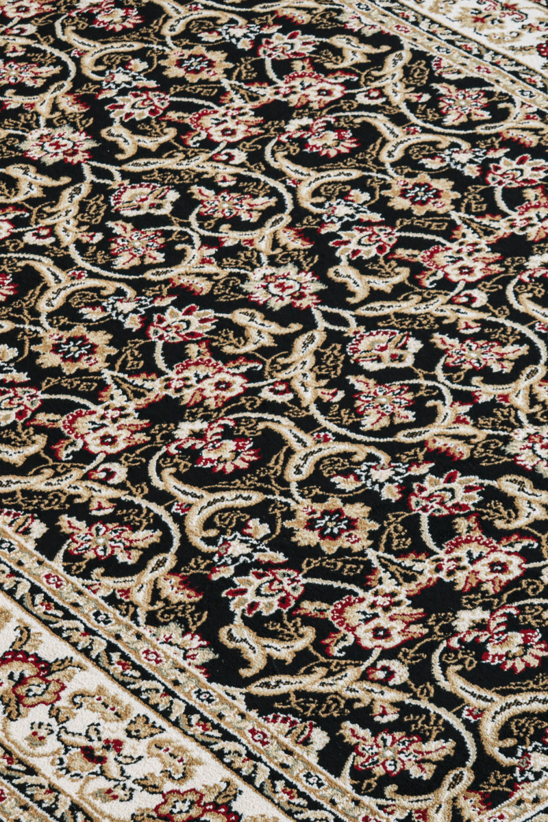 Tapis floral noir | Iranshar | Série Royal Persian