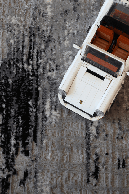 Tapis de luxe tissé noir | Série Carlton Modern