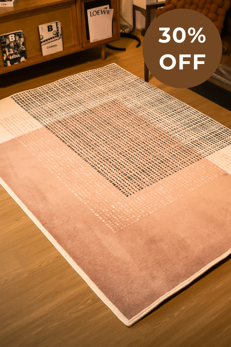 Tapis Blush Grid | Série Wilton Dyed