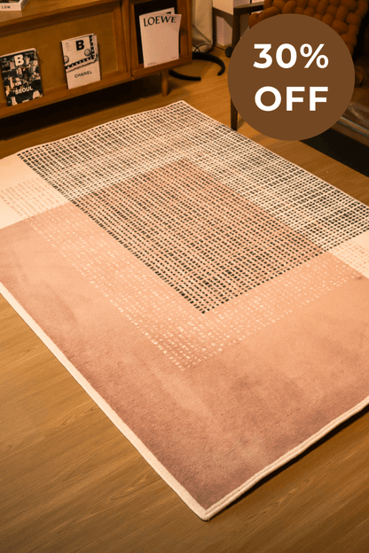 Tapis Blush Grid | Série Wilton Dyed