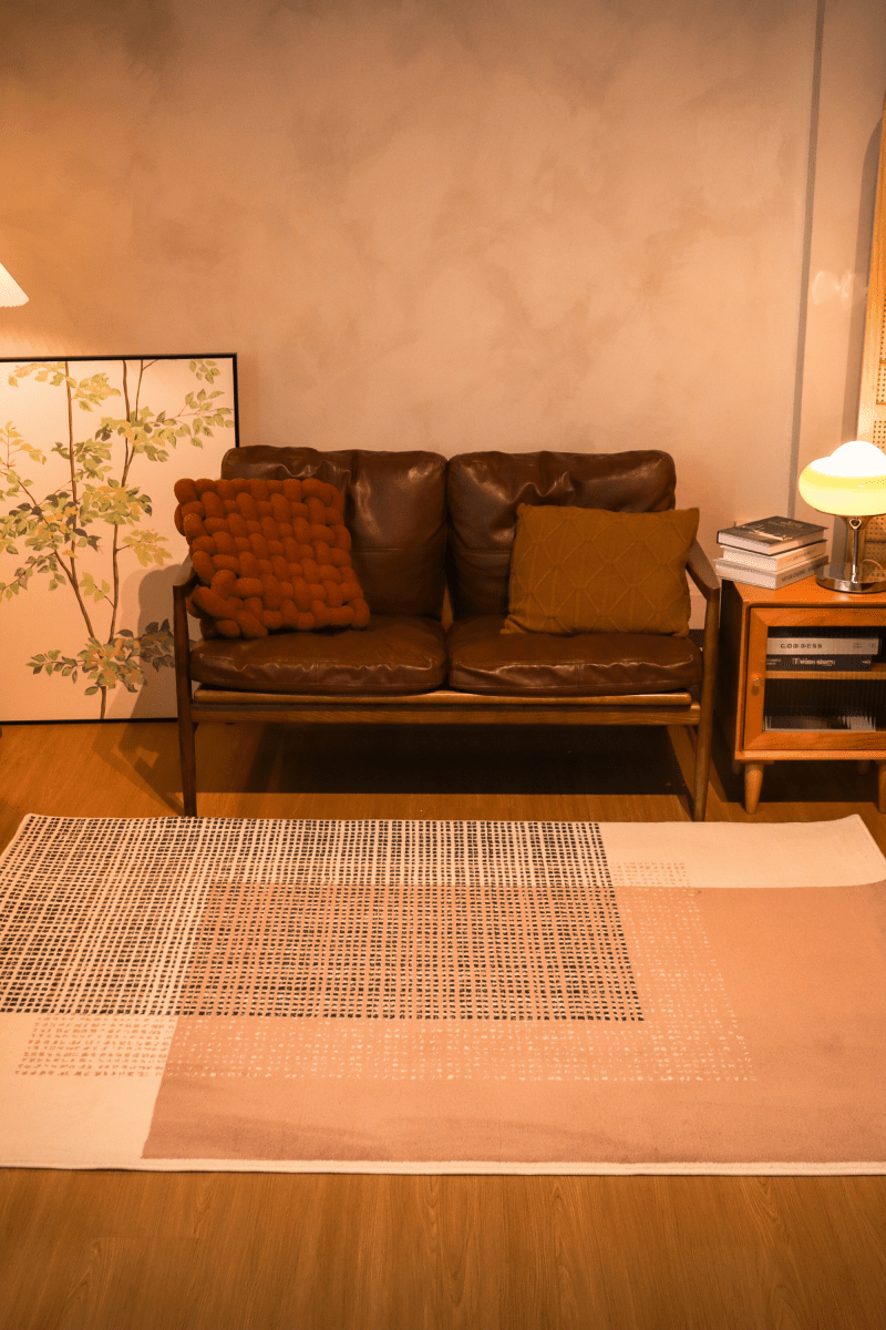 Tapis Blush Grid | Série Wilton Dyed