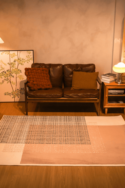 Tapis Blush Grid | Série Wilton Dyed