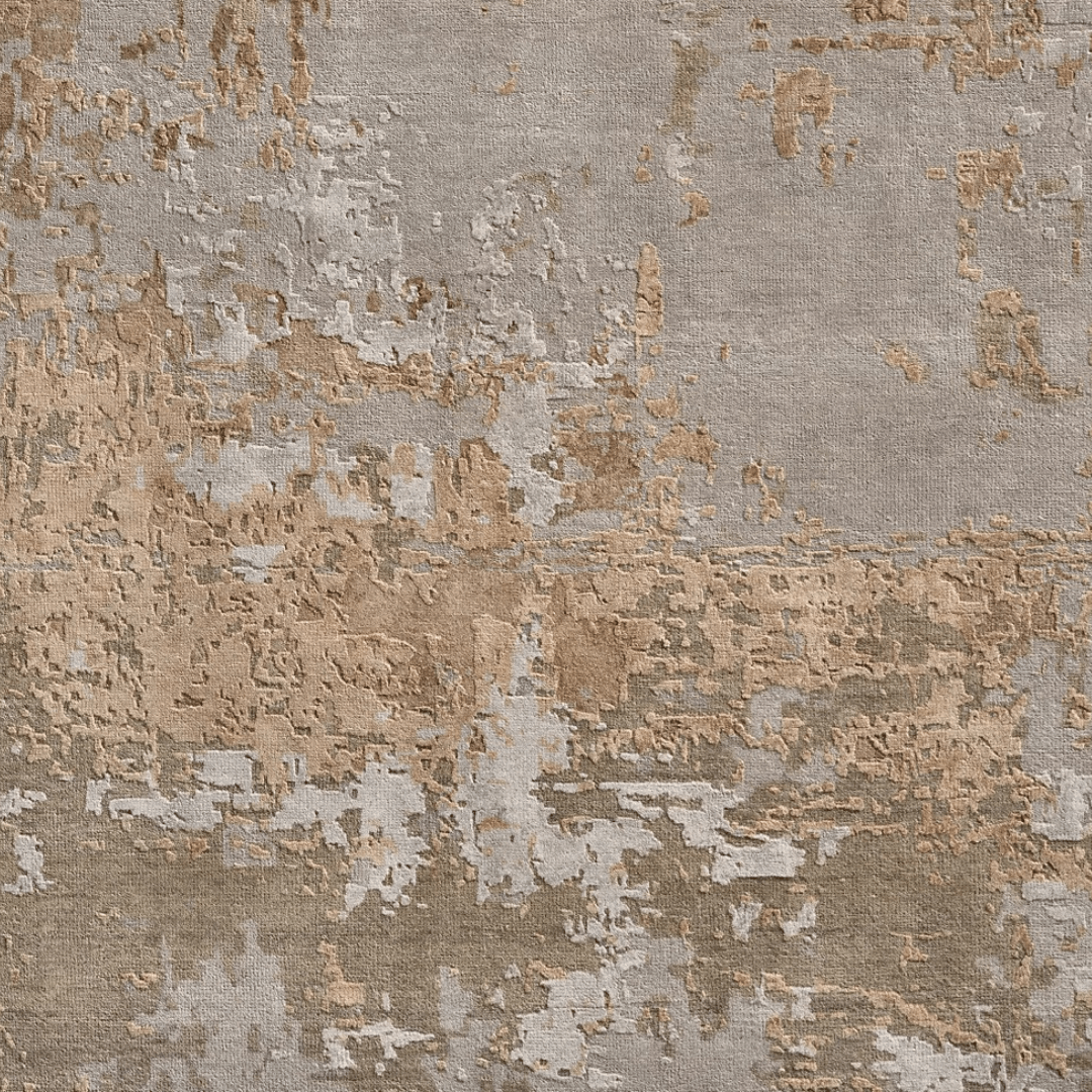 Tapis Bronze Twilight | Laine et soie de luxe, noué à la main