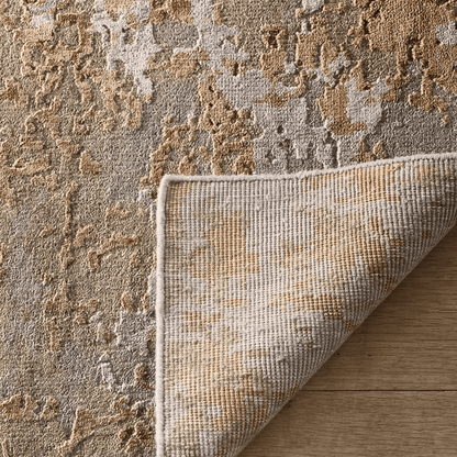 Tapis Bronze Twilight | Laine et soie de luxe, noué à la main