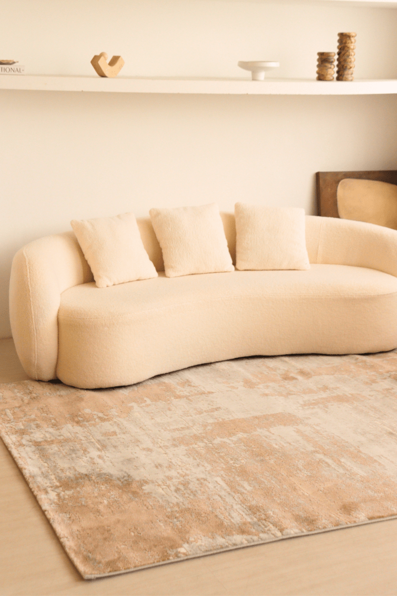 Tapis de luxe en tissage bronze | Série Carlton Modern