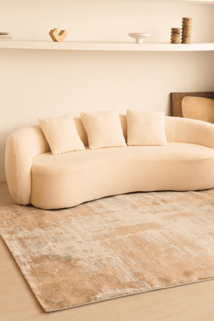 Tapis de luxe en tissage bronze | Série Carlton Modern