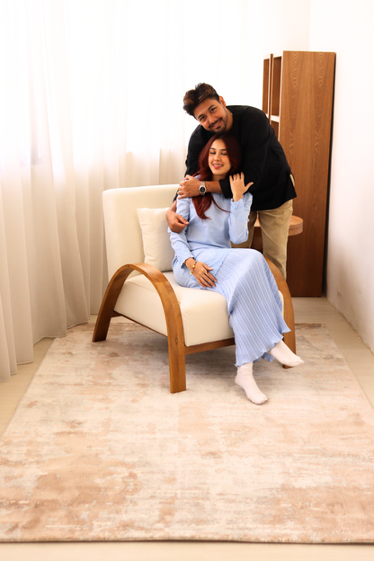 Tapis de luxe en tissage bronze | Série Carlton Modern