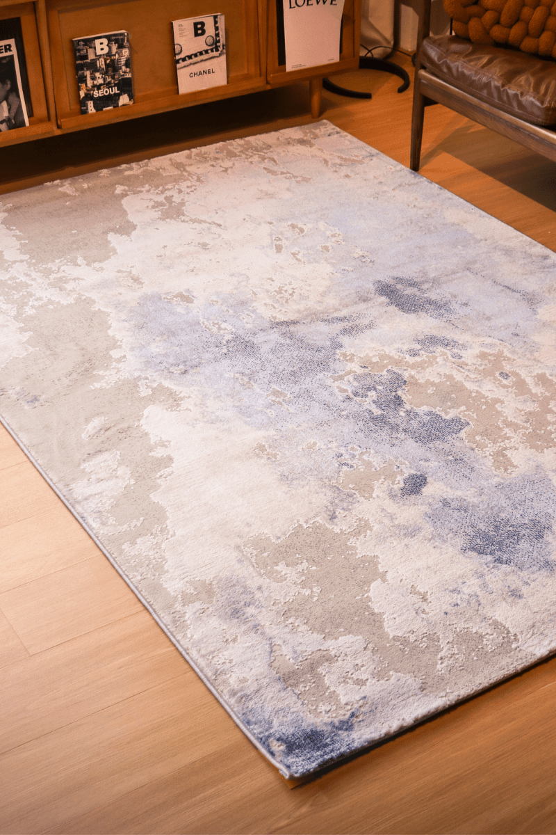 Tapis de luxe Aura Céleste | Série Carlton Modern