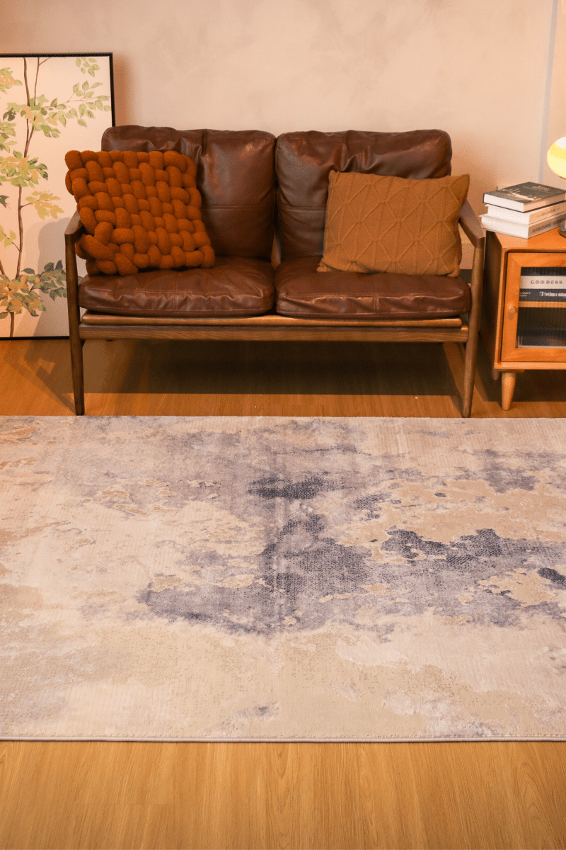 Tapis de luxe Aura Céleste | Série Carlton Modern