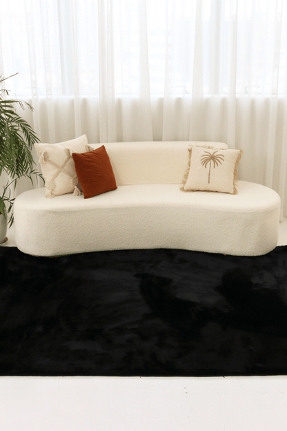 Tapis noir anthracite | Série Cloud Fur