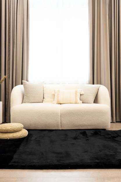 Tapis noir anthracite | Série Cloud Fur
