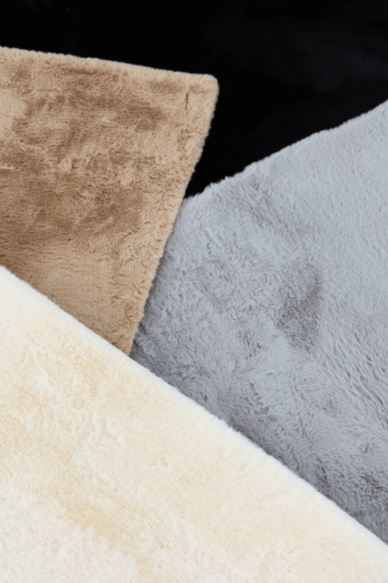 Tapis noir anthracite | Série Cloud Fur