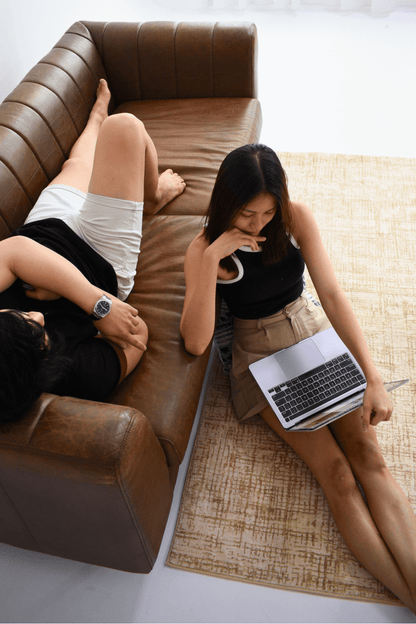 Tapis Golden Crosshatch | Scandinave | Série Polyfibre Cachemire