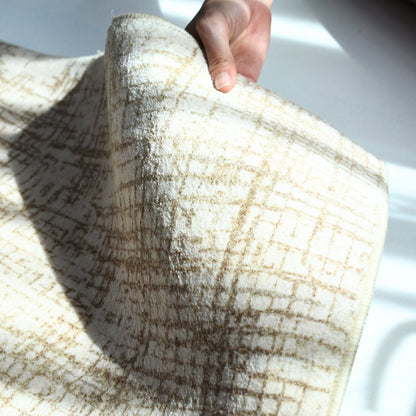 Tapis Golden Crosshatch | Scandinave | Série Polyfibre Cachemire