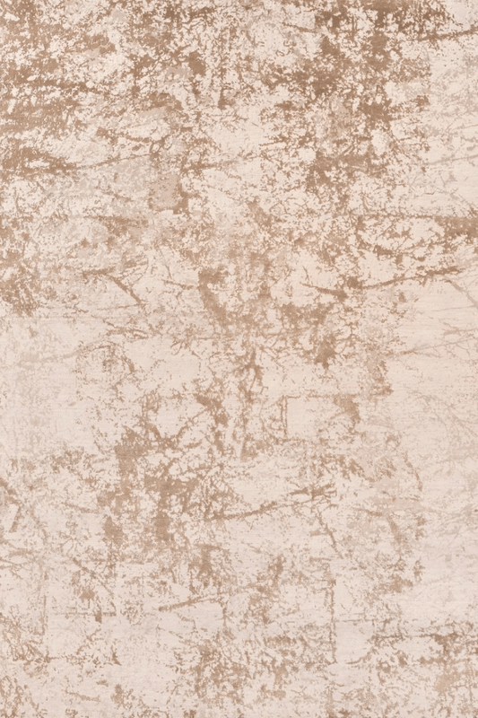 Tapis en marbre doré | Laine et soie de luxe, noué à la main