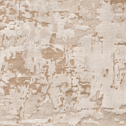 Tapis en marbre doré | Laine et soie de luxe, noué à la main