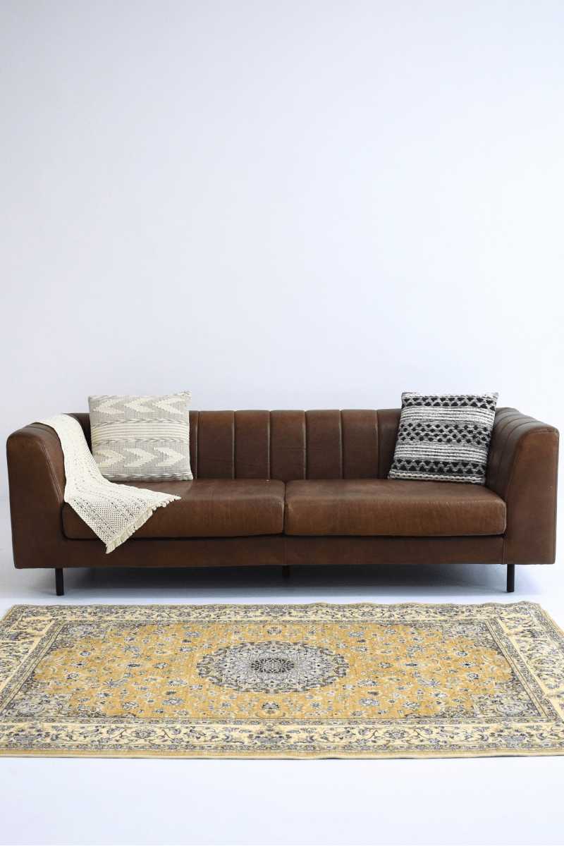 Tapis Médaillon d'Or | Persan | Série Polyfibre Cachemire