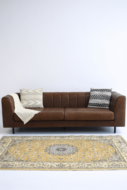 Tapis Médaillon d'Or | Persan | Série Polyfibre Cachemire