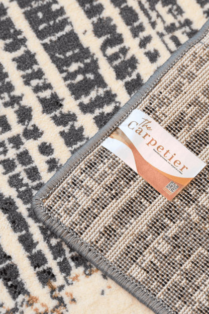 Tapis quadrillé graphite | Série Wilton Dyed