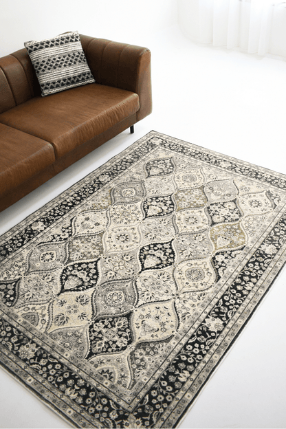 Tapis Monochrome Majesty | Persan | Série Polyfibre Cachemire
