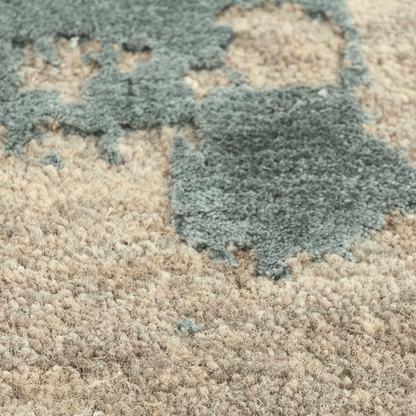 Tapis Forêt d'Olives | Laine et soie de luxe, noué à la main