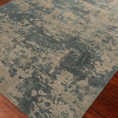 Tapis Forêt d'Olives | Laine et soie de luxe, noué à la main