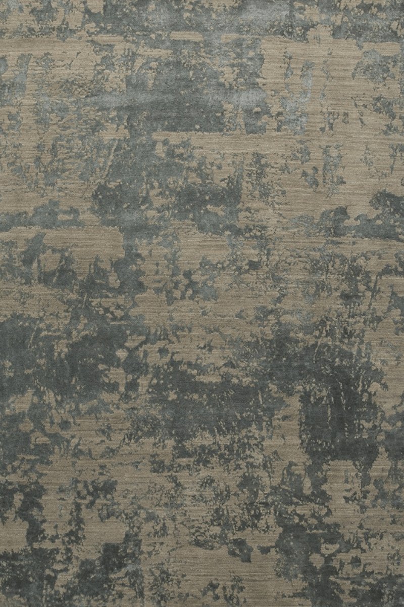 Tapis Forêt d'Olives | Laine et soie de luxe, noué à la main