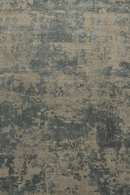 Tapis Forêt d'Olives | Laine et soie de luxe, noué à la main