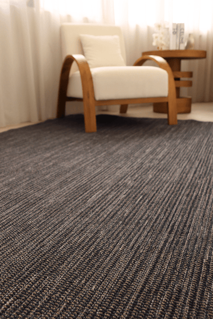 Moquette bouclée multicolore Oxford bleu et noyer | Série Earth