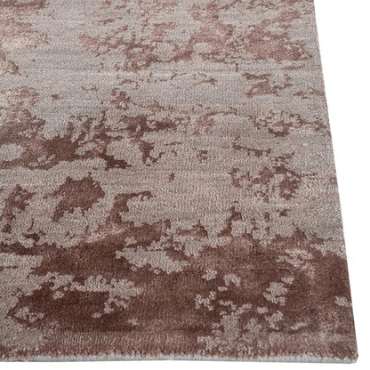 Tapis en bronze palissandre | Laine et soie de luxe, noué à la main
