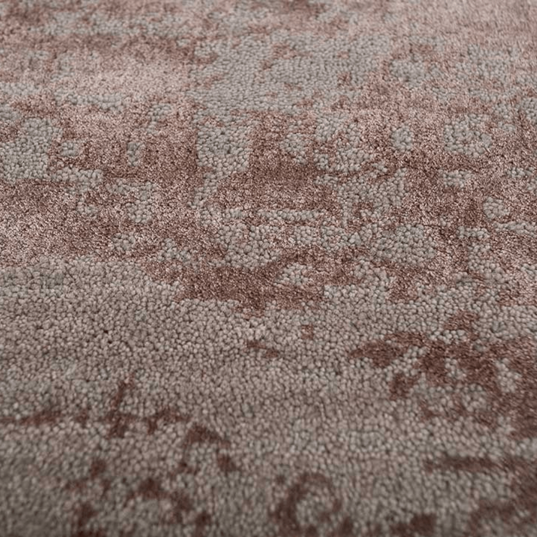 Tapis en bronze palissandre | Laine et soie de luxe, noué à la main