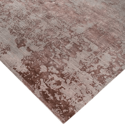 Tapis en bronze palissandre | Laine et soie de luxe, noué à la main