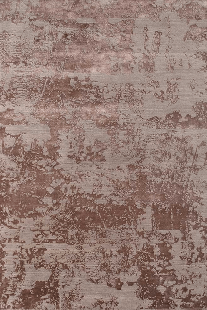 Tapis en bronze palissandre | Laine et soie de luxe, noué à la main