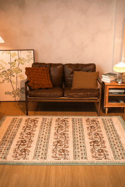 Tapis à motifs floraux rustiques | Série Wilton Dyed