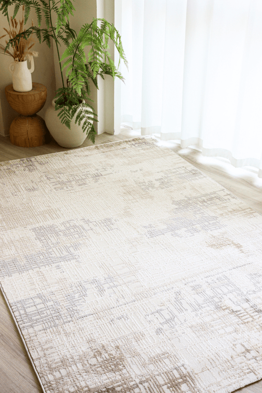 Tapis de luxe Rustic Grids | Série Carlton Modern