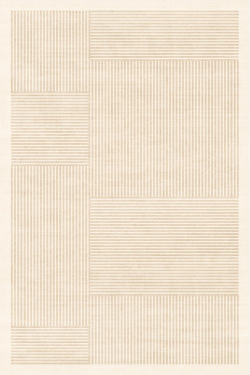 Tapis Sandy Stripes | Scandinave | Série Polyfibre Cachemire