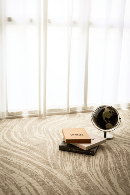 Tapis Sand Waves | Scandinave | Série Polyfibre Cachemire