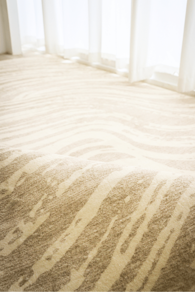 Tapis Sand Waves | Scandinave | Série Polyfibre Cachemire