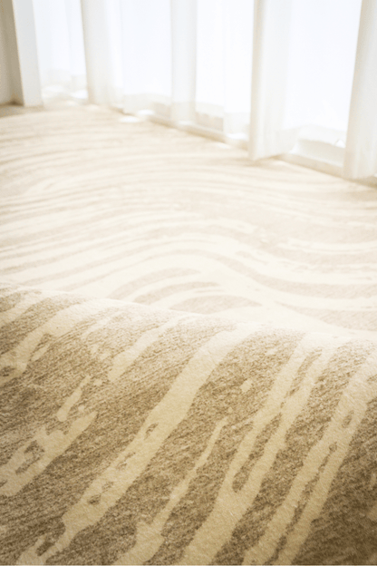 Tapis Sand Waves | Scandinave | Série Polyfibre Cachemire