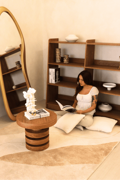 Tapis Sandstone Waves | Scandinave | Série Polyfibre Cachemire