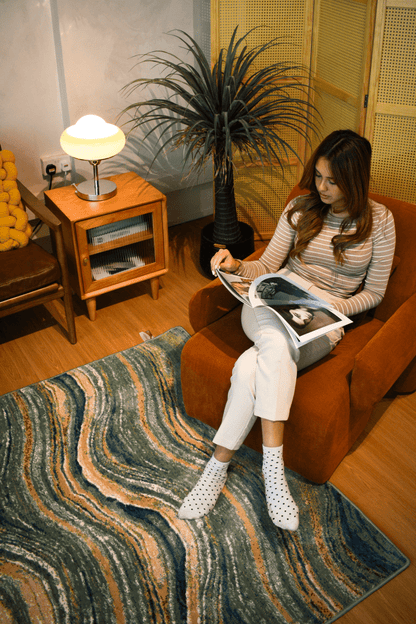 Tapis Seaside Drift | Série Wilton Dyed