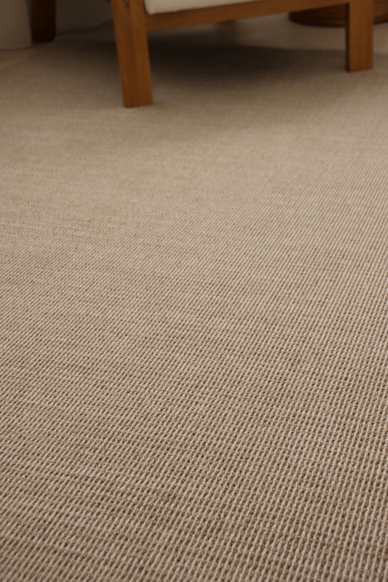 Tapis à poils bouclés multicolores taupe et crème | Série Earth