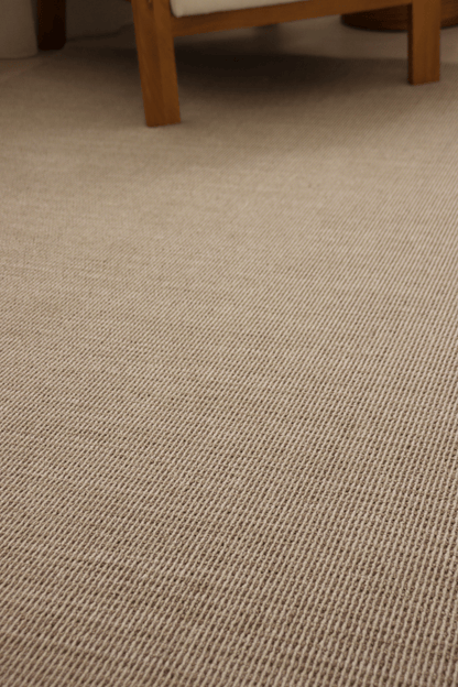 Tapis à poils bouclés multicolores taupe et crème | Série Earth