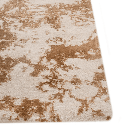 Tapis Nuage de caramel | Laine et soie de luxe, noué à la main
