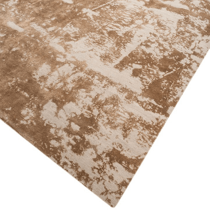 Tapis Nuage de caramel | Laine et soie de luxe, noué à la main