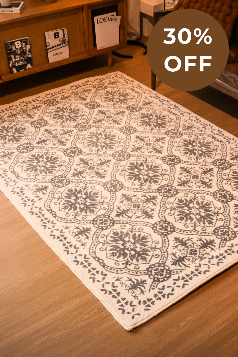 Tapis floral vintage | Série Wilton Dyed