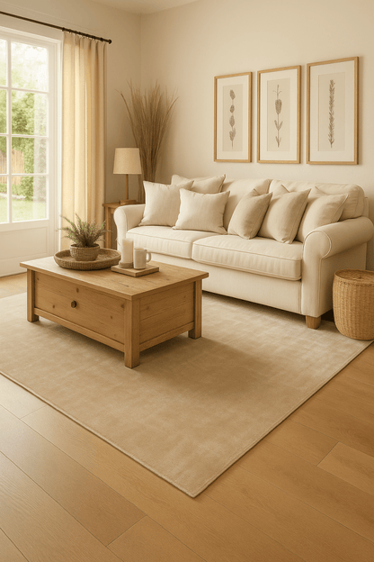 Ivoire chaud tissé à la main en 100 % TENCEL™